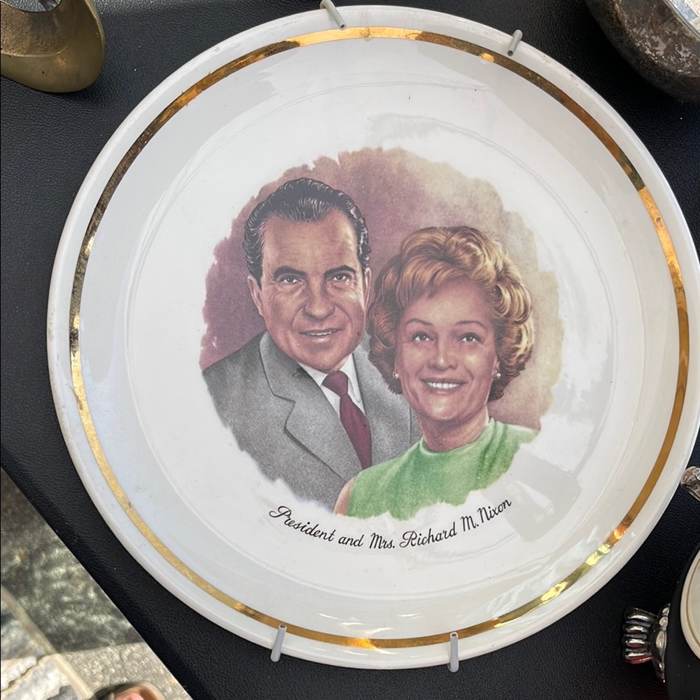 Vintage Decorative Plate Nixon